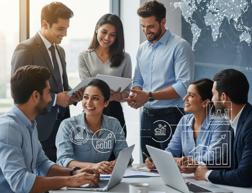 Abstract image representing JP HR Consultant's mission and vision in global recruitment