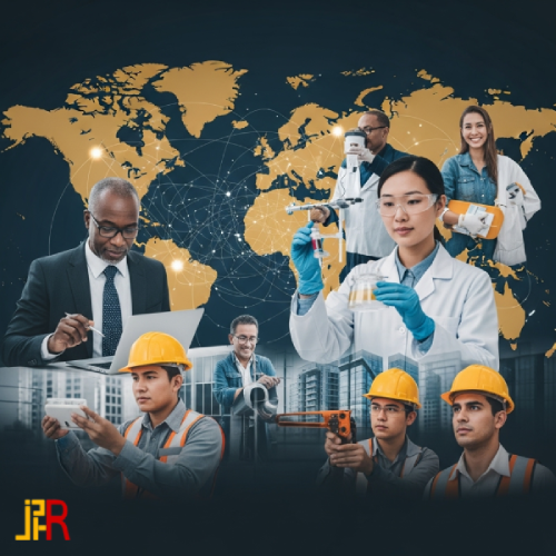 JP HR Consultant team collaborating on global recruitment strategies